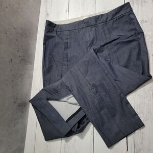 Ecru Ankle Cropped Pants in Dark Gray